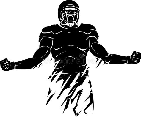 Screaming Football Player Win Stock Vector Illustration Of Strong