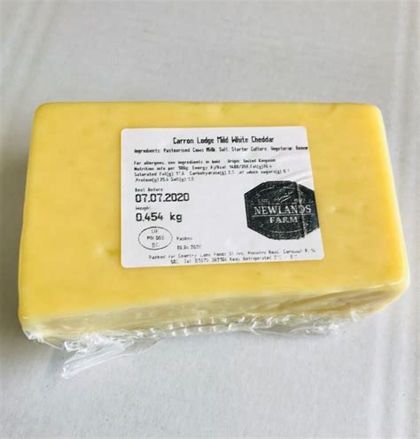 Mild White Cheddar Cheese Subscription 450g Beacon Veg Boxes