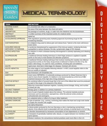 Medical Terminology Speedy Study Guides By Speedy Publishing Nook