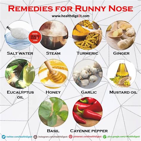 Remedies For Runny Nose Health Runny Nose Remedies Remedies