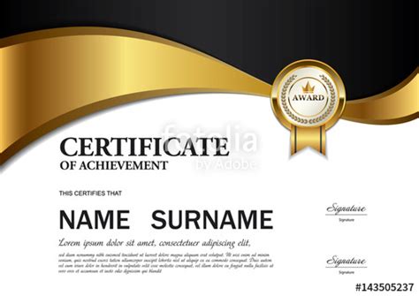 Certificate Template Size 4