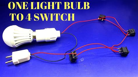 How To Make One Light Bulb From 4 Switch Control Four Switch Control