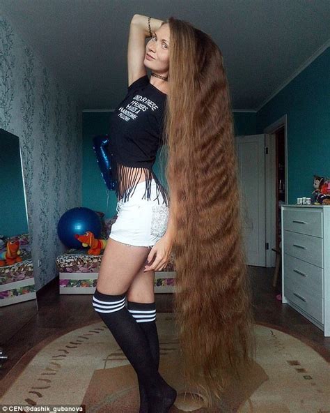 Russian Woman Hasn T Cut Her Hair For 14 Years Daily Mail Online