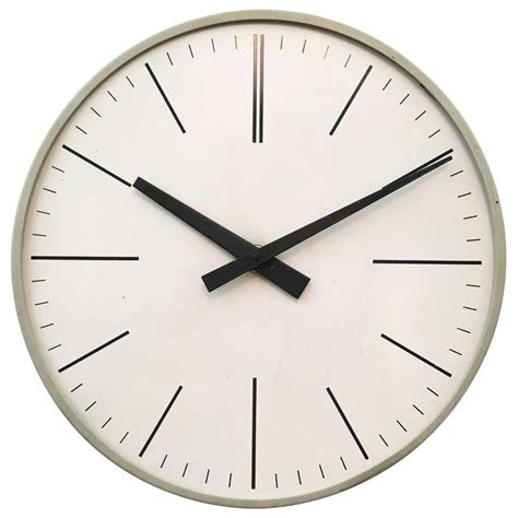 Large Vintage Austrian Electric Wall Clock For Sale At 1stdibs