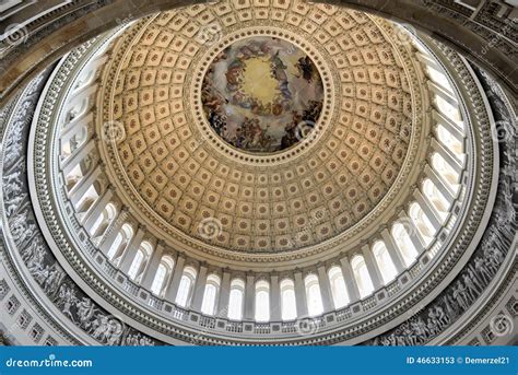 Dome Inside Of Us Capitol Washington Dc Stock Image Image Of Hill