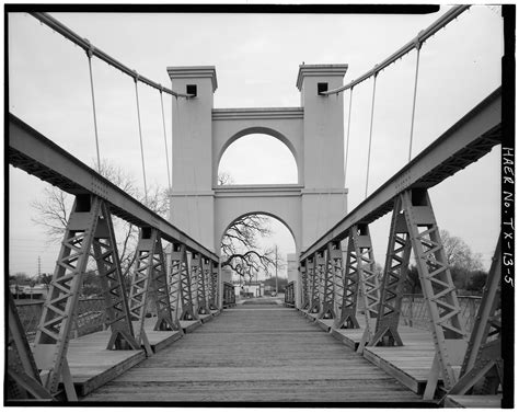 Then And Now Completed In 1869 The Waco Suspension Bridge Is Now