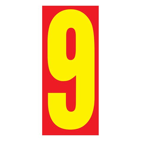 Red And Yellow Jumbo Numbers Auto Visuals