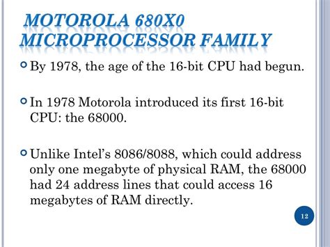 Motorola Microprocessor
