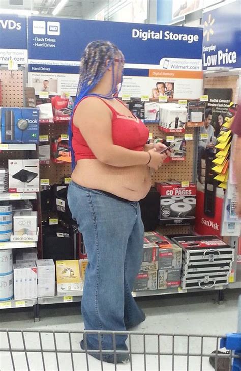Midriff Muffin Top At Walmart Red White And Blue Fashion Fail Walmart Faxo