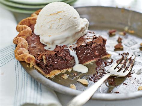 My family has been making this pie for years with two small changes. Fudge Pie Recipe - Southern Living