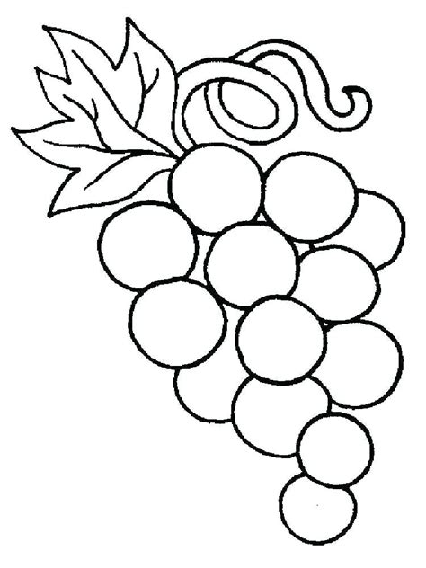 Grapes Coloring Page At Free Printable Colorings