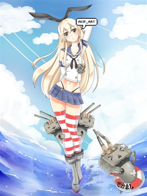 Shimakaze From Kantai Collection By Akifart On Deviantart