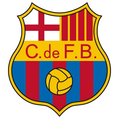 George's cross, representing the patron saint of catalonia and which is also present in the coat of arms of the city of barcelona, and the catalan flag. European Football Club Logos