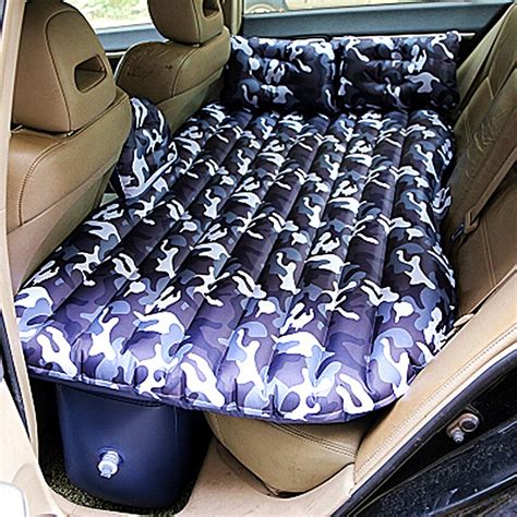 Car Back Seat Cover Air Mattress Travel Bed Inflatable Mattress Air Bed Inflatable Car Bed Lit
