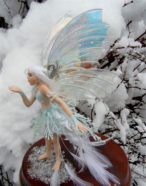 Winter Fairy Frost Fairy Frozen Faerie Snow Fairy Ooak Art Etsy Winter Fairy Snow Fairy