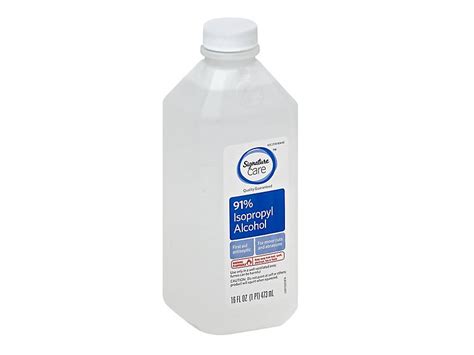 Signature Care 91 Isopropyl Alcohol First Aid Antiseptic 16 Fl Oz473