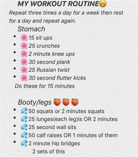 Pinterest Danicaa ️ Workout Routine Daily Exercise Routines Daily Workout Plan