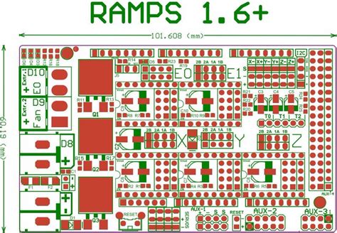 Biqu Ramps 16 Plus Pcb Board Upgrade Base On Ramps 16 15 14 Control