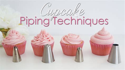 Cupcake Piping Techniques Tutorial Youtube