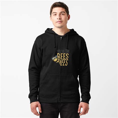 Bees Knees Zipped Hoodie By Deandramartis Redbubble