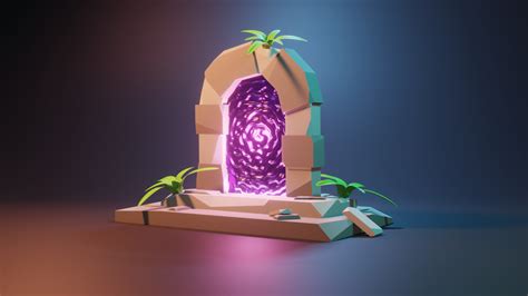 Artstation Low Poly Portal Resources