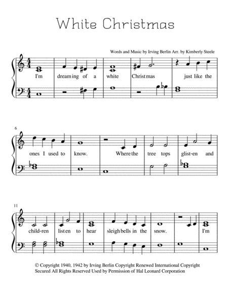 White Christmas By Irving Berlin Digital Sheet Music For Score