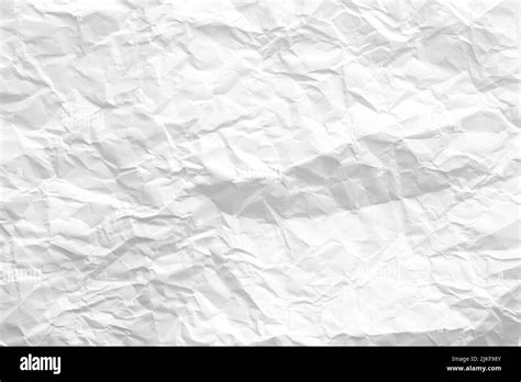 White Wrinkled Paper Creased Texture Background Stock Photo Alamy
