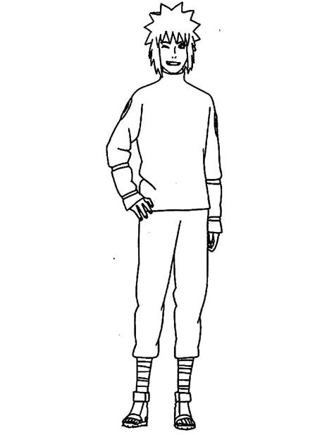 Young Minato Coloring Page Anime Coloring Pages
