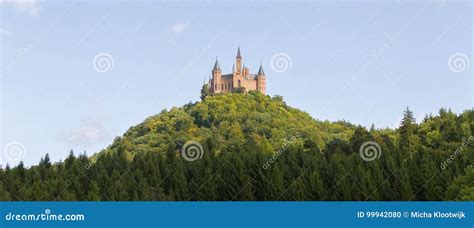 Aerial View Of Famous Hohenzollern Castle Ancestral Seat Of The Stock