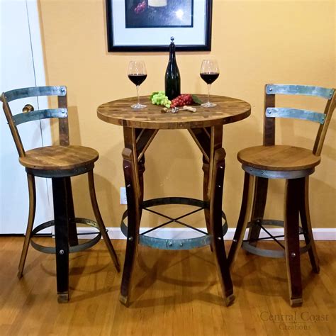 Check out our pub table sets and find the ideal piece to complement your. Wine Barrel Hourglass Pub Table Set FREE SHIPPING ...