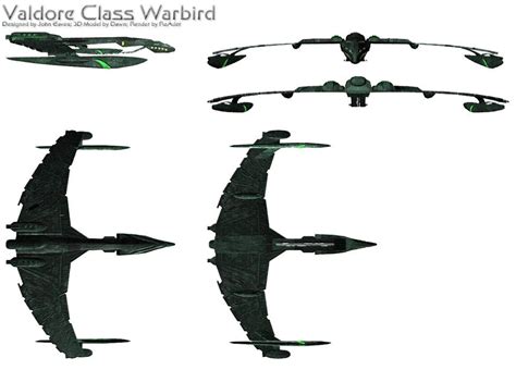 Valdore Class Romulan Warbird Star Trek Vaisseau Spatial