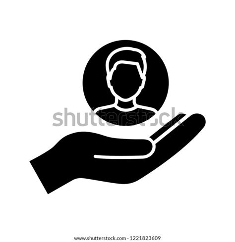 Customer Loyalty Retention Glyph Icon Clients Stock Vector Royalty