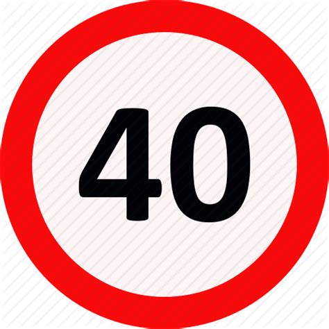 Limit Signs Speed Traffic Icon