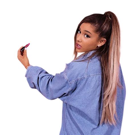 Ariana Grande In Blue Pullover Png Image Purepng Free