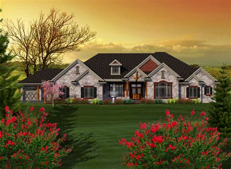 Stillman Luxury Ranch Home Plan 051d 0772 House Plans