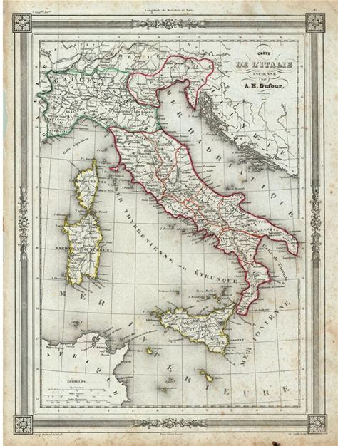 Carte De Litalie Ancienne Geographicus Rare Antique Maps