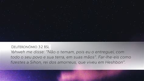 Deuteronômio 3 2 BSL Desktop Wallpaper Yahweh me disse Não o temam