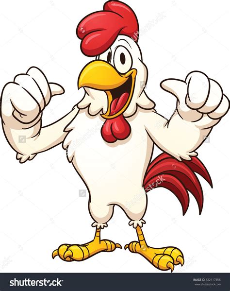 Cute Chicken Stock Vectors And Vector Clip Art Cartoon Rooster Chicken