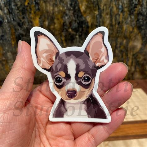 Chihuahua Dog Sticker Perros Pegatinas Pegatina Divertida Etsy España