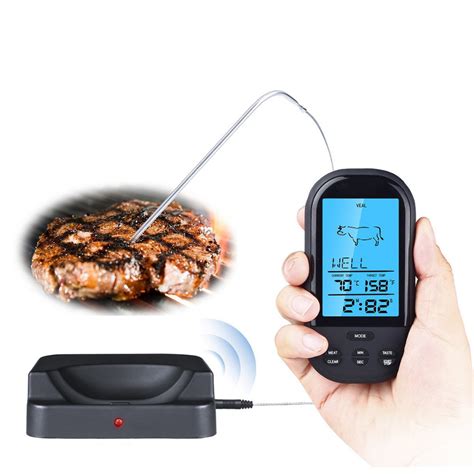 Digital Meat Bbq Thermometer Wireless Kitchen Oven Food Cooking Bbq
