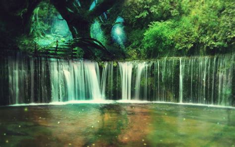 Fantasy Waterfall Wallpapers Wallpaper Cave