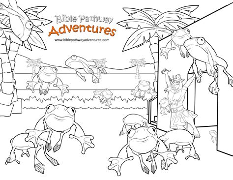 Frog Plague Coloring Page Coloring Pages