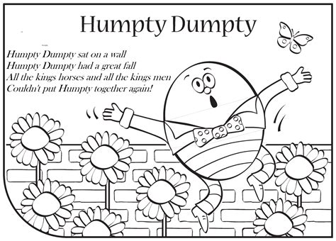 Humpty Dumpty Coloring Pages - Coloring Home