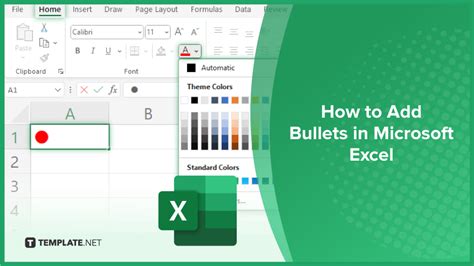 How To Add Bullets In Microsoft Excel