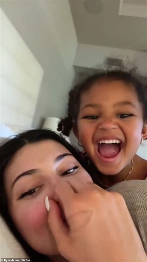 Kylie Jenner And Daughter Stormi Four Laugh It Up In Adorable Tiktok Video Sound Health And