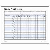 Pictures of Weekly Payroll Forms