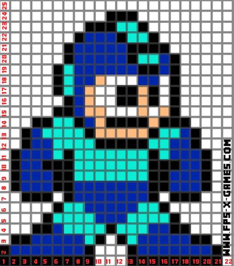 Creative Pixel Art Megaman Building Ideas ~ Fpsxgames Pixel Art Grid