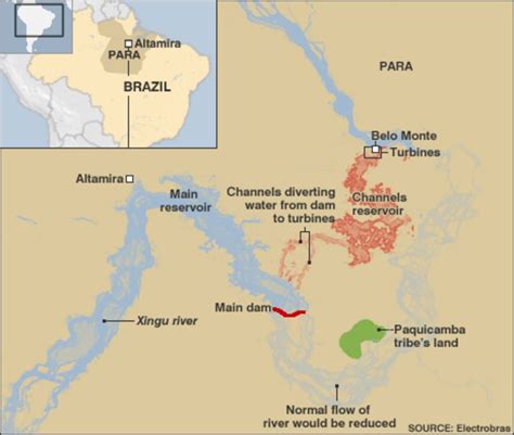 Brazil Indigenous Tribes Protest Against Amazon Dam Bbc News