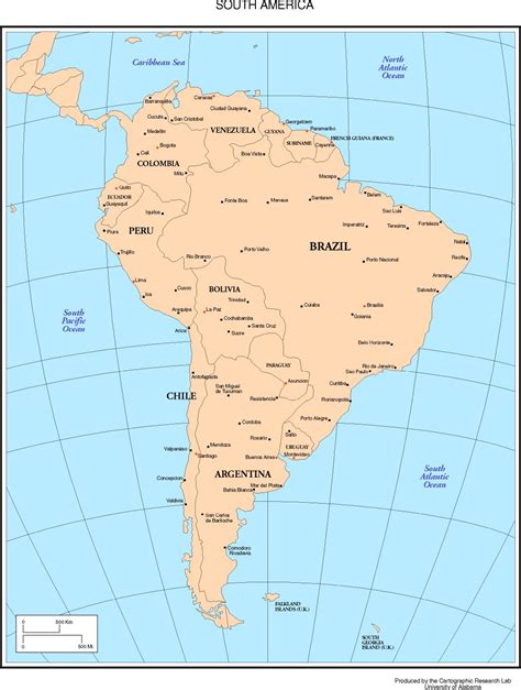 Latin America Map Labeled Countries Michael Arntz