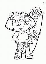 Coloring Summer Pages Preschool Printable Dora Comments Coloringhome sketch template
